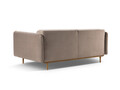 Canapea 3 locuri, Noomi-88, Micadoni Home, 196x94x75 cm, catifea, gri beton