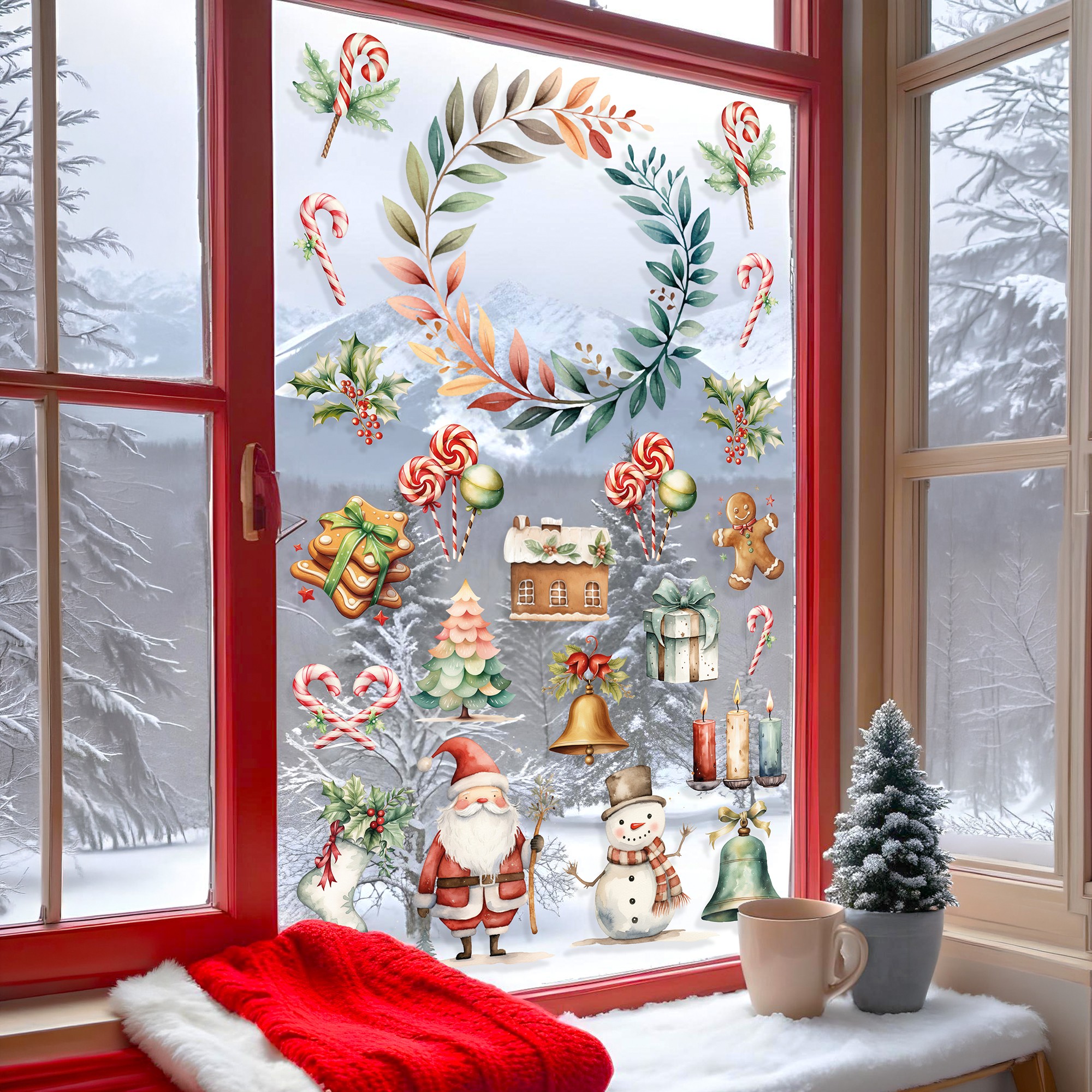 Sticker decorativ, 309124_3050, 30 x 50 cm, Multicolor
