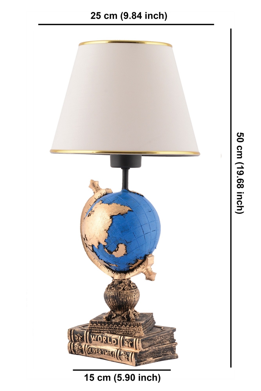 Lampa de masa, Opviq, 390FLH2251, Negru / Alb / Auriu - view 6