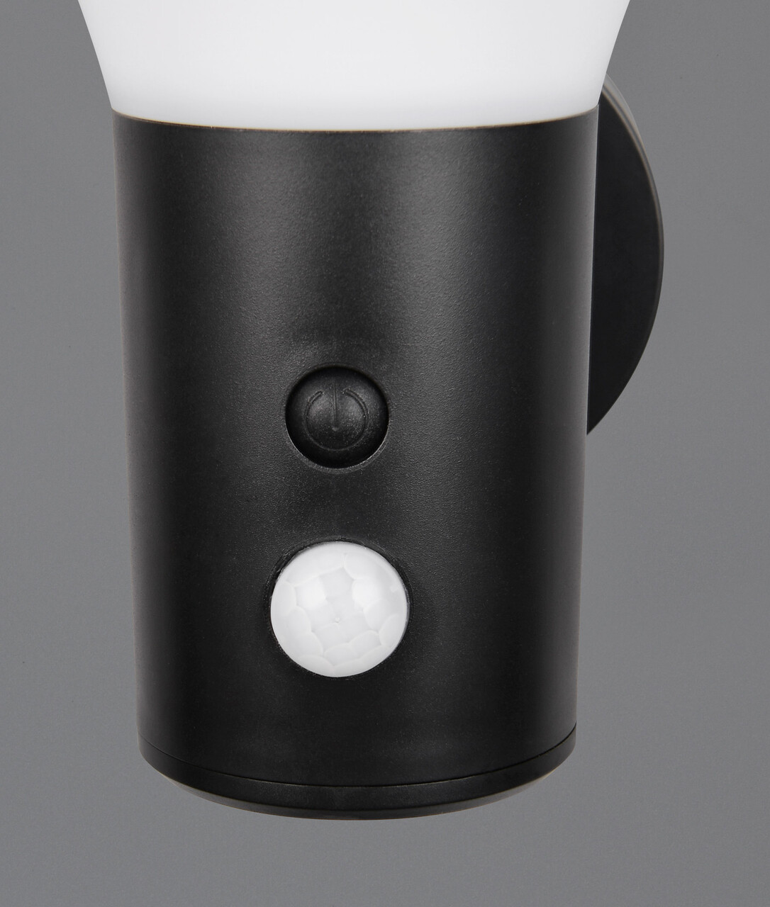 Aplica de perete pentru exterior cu senzor Gorda, RL, 17.5x19 cm, 3.5W, 1x SMD, plastic, negru mat/alb