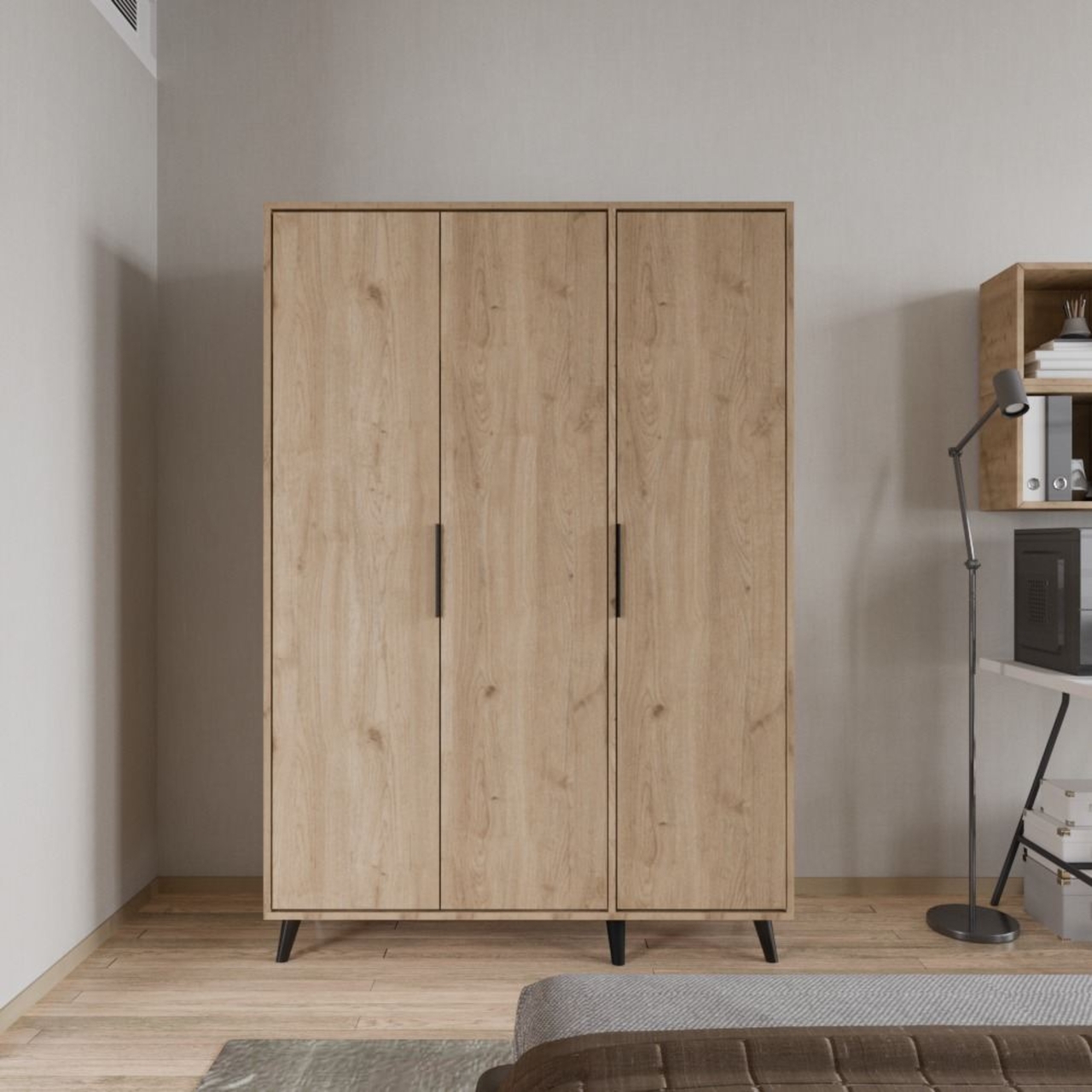 Dulap pentru haine, Hanah Home, Aden 120, 120x192x45 cm, Stejar - view 2