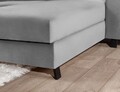 Coltar extensibil dreapta 4 locuri ELTAP, Mari-27, Mariall, 288x200x92 cm, lemn/poliester, gri