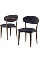 Set scaune 6 piese, Hanah Home, Onex, Antracit / Nuc