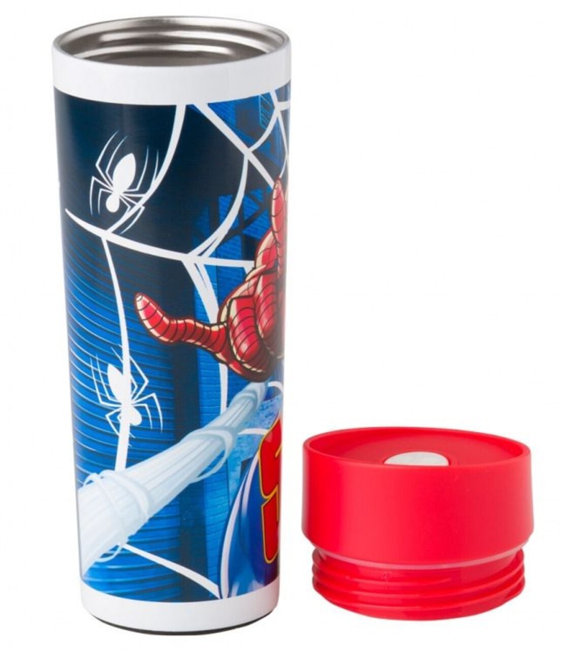 Cana Termos Spidey Spiderman, Marvel, 400 Ml, Inox, Albastru