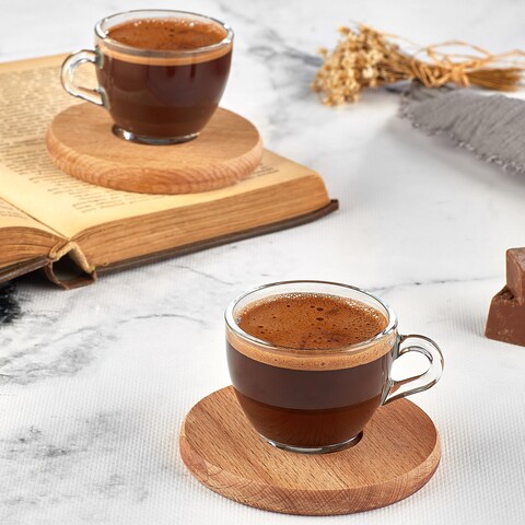Set 2 cesti de cafea upt00925, forsberg, ceramica/lemn