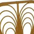 Scaun pentru gradina/terasa, DKD Home Decor, 58 x 65 x 89 cm, metal/ratan, negru/bej