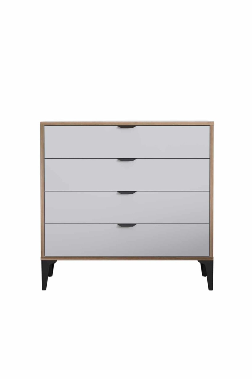 Dulap, Hanah Home, Arden 4, 90x88x40 cm, Alb - imagine 8