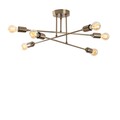 Lustra, Fleur - 1504, Tatum, 66 x 66 x 27 cm, 6 x E27, 40W, aramiu antic