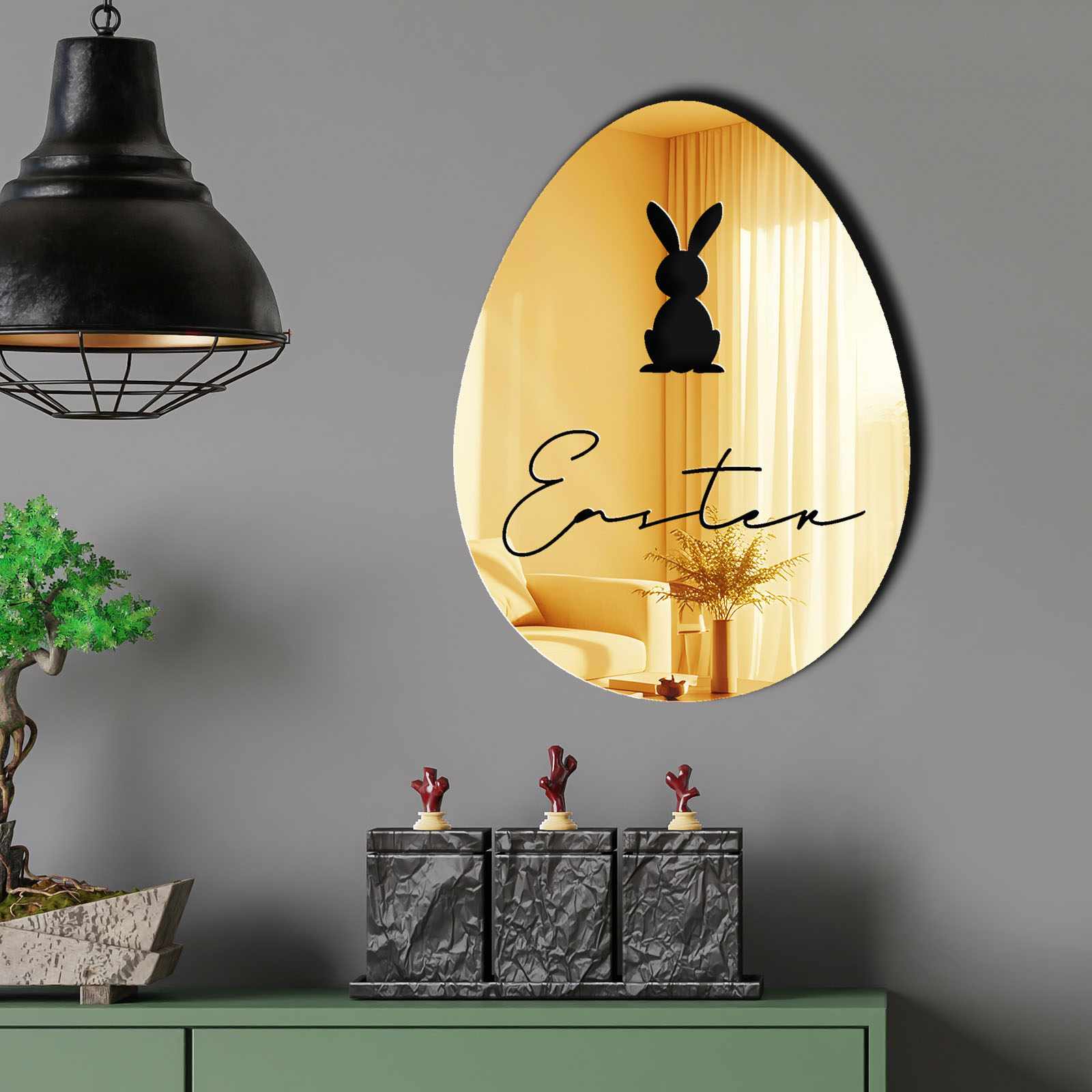 Oglinda decorativa, EAS006GOLD, Baza din 100% EVA (Grosime: 10 mm), Auriu