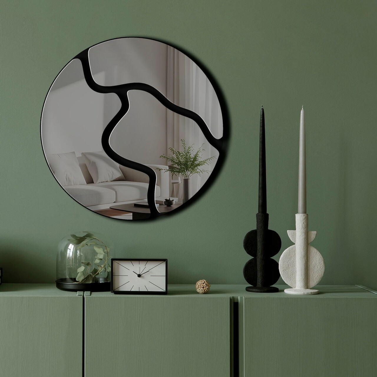 Oglinda decorativa Ozgl507 Partea de jos: 100% EVA (Grosime: 10 mm) Afumat