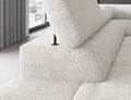 Coltar extensibil stanga 5 locuri ELTAP, LT-01ROY, Ferucce, 276x200x93 cm, lemn/poliester, alb