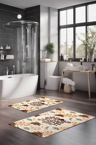 Set covorase de baie, Cartwright, CT-5270, Poliester, Multicolor
