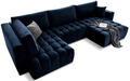 Coltar extensibil dreapta 6 locuri ELTAP, RT-40LO, Bonito, 350x175x92 cm, lemn/poliester, albastru inchis