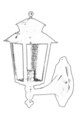 Lampa de exterior, Avonni, 685AVN1367, Plastic ABS, Negru