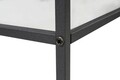 Corp biblioteca, Caliente, Mona, 80x175x30 cm, STICLA CALITA TRANSPARA, Negru