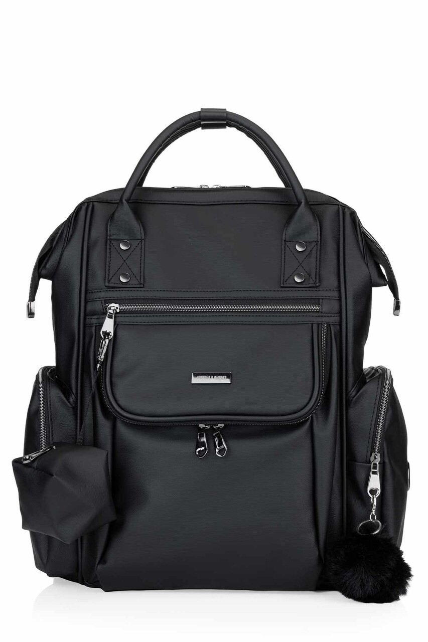 Ghiozdan multifunctional pentru mamici, Wallxpert, Luxella, Negru - imagine 2