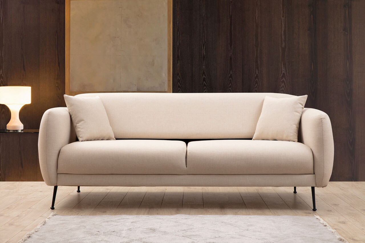 Canapea extensibila 3 locuri, Atelier del Sofa, 560ARE1357, Bej Canapele 2
