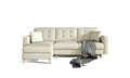 Coltar extensibil reversibil 3 locuri ELTAP, AsgL-05, Asgard, 248x162x93 cm, lemn/poliester, bej deschis