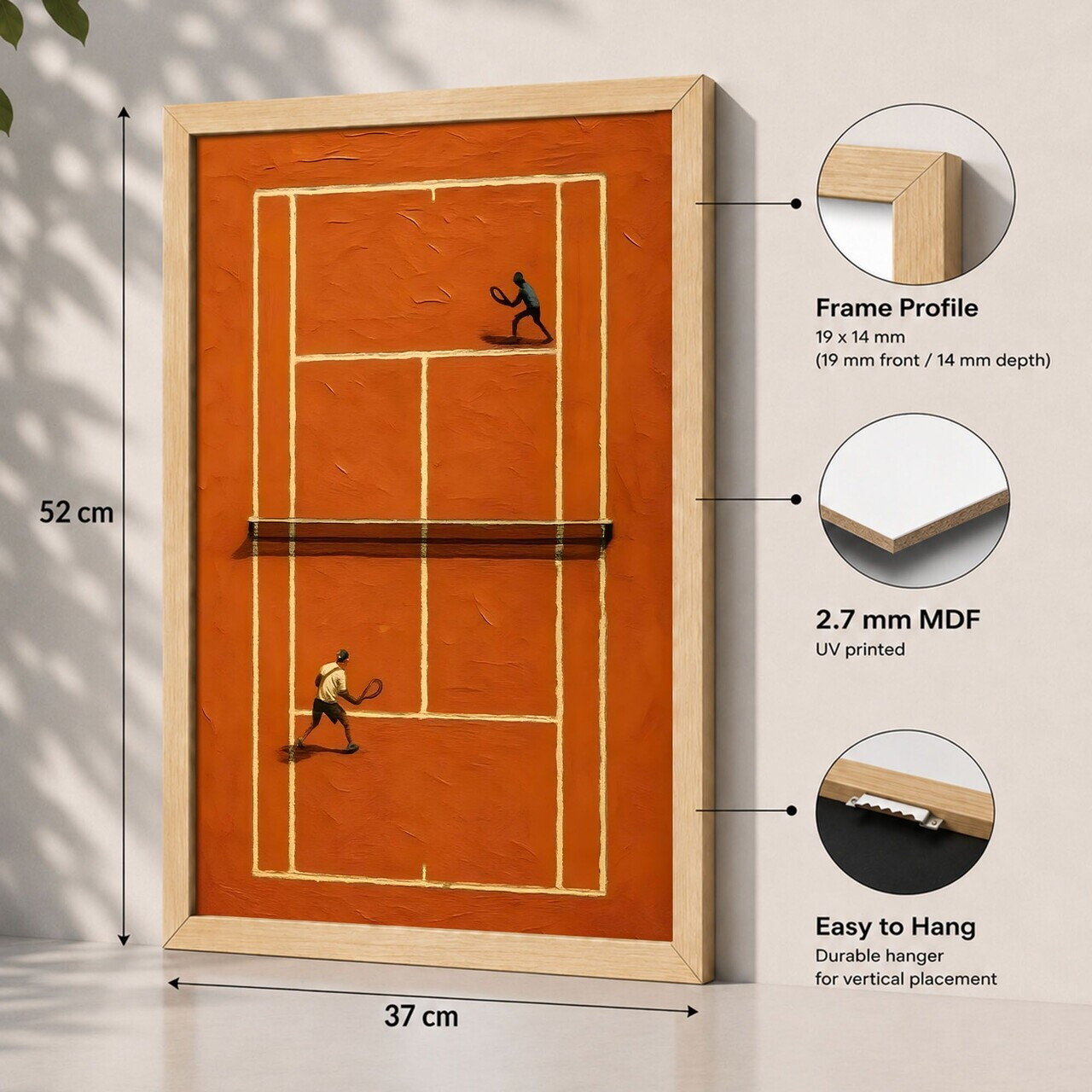 Tablou decorativ, 3752AACT-014, Fundal: 100% MDF (Grosime: 2,7 mm) Vopsire: Imprimare UV, Multicolor — imaginea 2