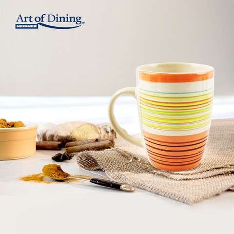 Set 3 cani sara, heinner, 285 ml, 7.6x9.9 cm, ceramica, portocaliu
