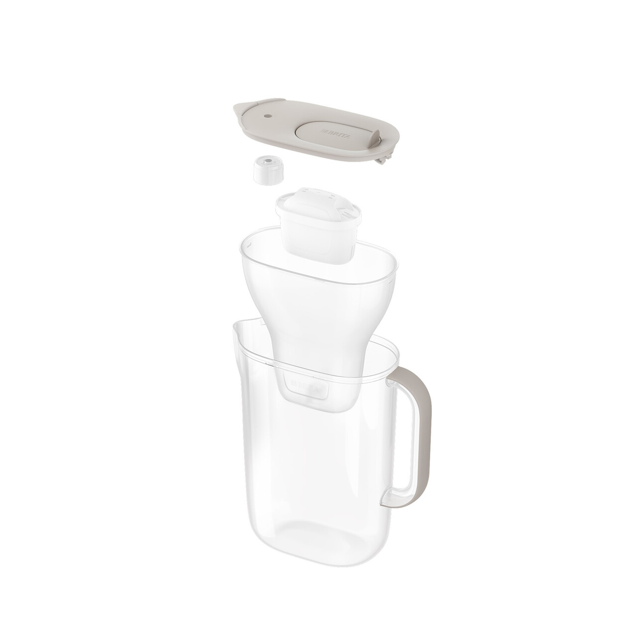 Cana filtranta BRITA Style Essential 2,4 L + 2 filtre Maxtra Pro (Sand) - imagine 4