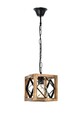 Lustra, Zikzak Rustik Sarkit, Beacon, 18 x 18 x 50 cm, 1 x E27, 60W, maro/negru