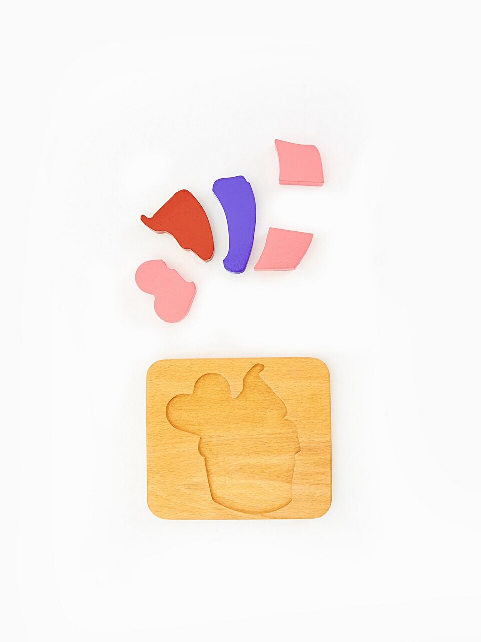 Jucarie pentru landou/carucior, Hanah Home, Cupcake, 18x16x3 cm, Multicolor - view 6
