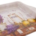 Tava pentru servire Lavender Cafe, Creaciones Meng, 21.5x14.5 cm, metal