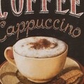 Placuta decorativa Coffee, Creaciones Meng, 40x40 cm, fier
