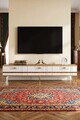 Comoda TV, Hanah Home, Ilay, 180x41x30 cm, Stejar Safir / Alb / Auriu