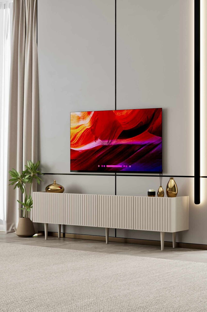 Comoda TV, Hanah Home, Capella 180, 180x50x29 cm, MDF, Gresie - view 2
