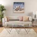 Tablou decorativ Tides, Versa, 80 x 80 cm, canvas/lemn de pin