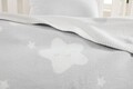 Patura bebelusi, Star - Light Grey, Dolce Bonita Home, 75% BUMBAC/15% ACRIL/10% POLIESTER