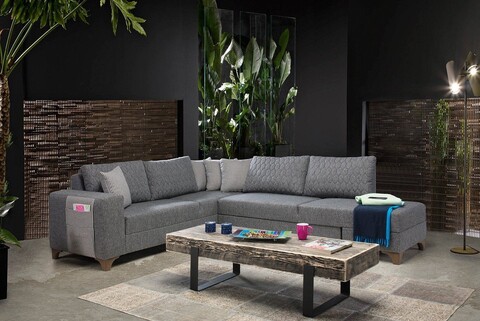 Coltar, Atelier del Sofa, 752EST1357, Frame: 70% HORNBEAM/30% MELAMINE COATED CHIPBOARD, Gri