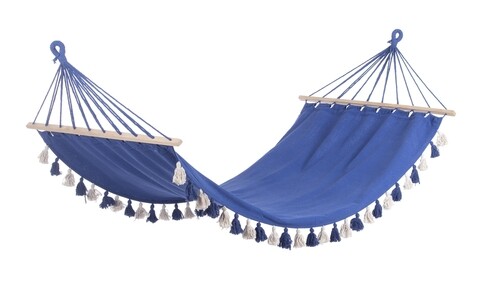 Hamac tassel, bizzotto, 100 x 200 cm, policoton, albastru