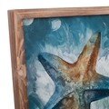 Tablou decorativ, Starfish, Creaciones Meng, 32x32 cm, hartie/lemn