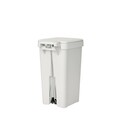 Cos de gunoi cu pedala, Brabantia, StepUp, 10 L, 26.5x20.3x38.1 cm, polipropilena, gri deschis