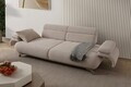 Canapea 3 locuri, Atelier del Sofa, 752EST1135, Lemn de carpen/PAL melaminat, Bej