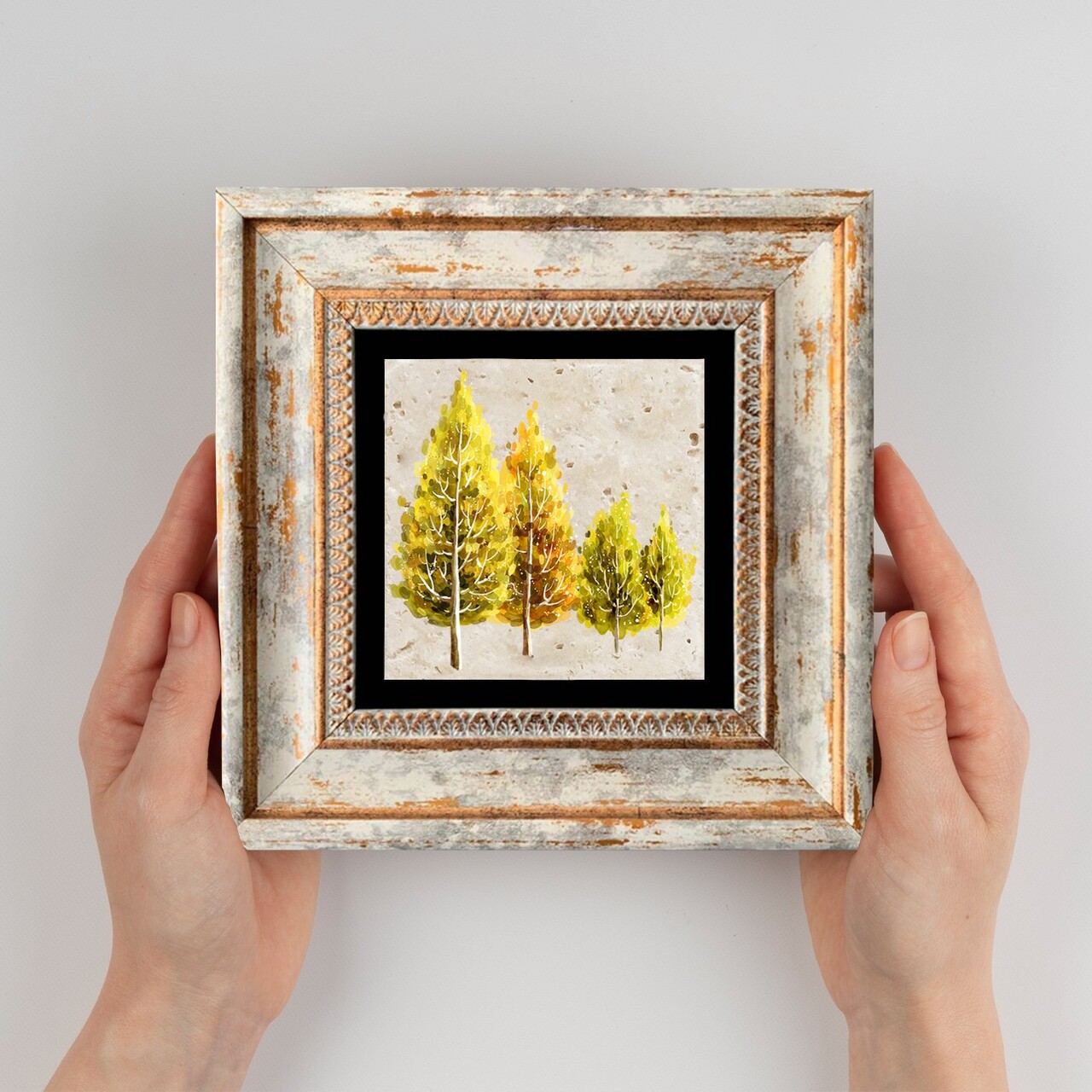 Tablou decorativ, TC37522, Cadru: 100% LEMN (Grosime: 2 cm), Multicolor - view 3