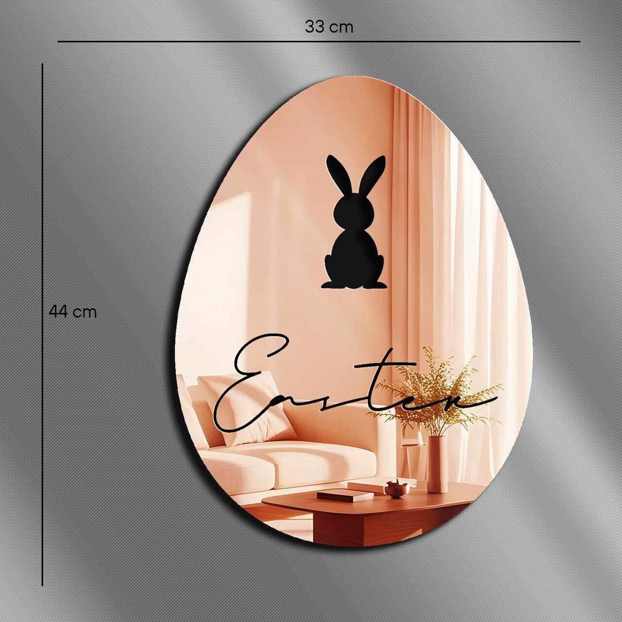 Oglinda decorativa, EAS006ROSEGOLD, Baza din 100% EVA (Grosime: 10 mm), Auriu roz — imaginea 4