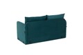 Canapea extensibilă cu 2 locuri, Futon, 859FTN2871, Metal , Verde petrol