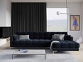 Coltar dreapta 5 locuri, Mamaia, Micadoni Home, GL, 293x185x75 cm, catifea, albastru inchis