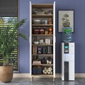 Dulap multifunctional, Rani, JE102, 60x198 cm, PAL, Nuc/Alb