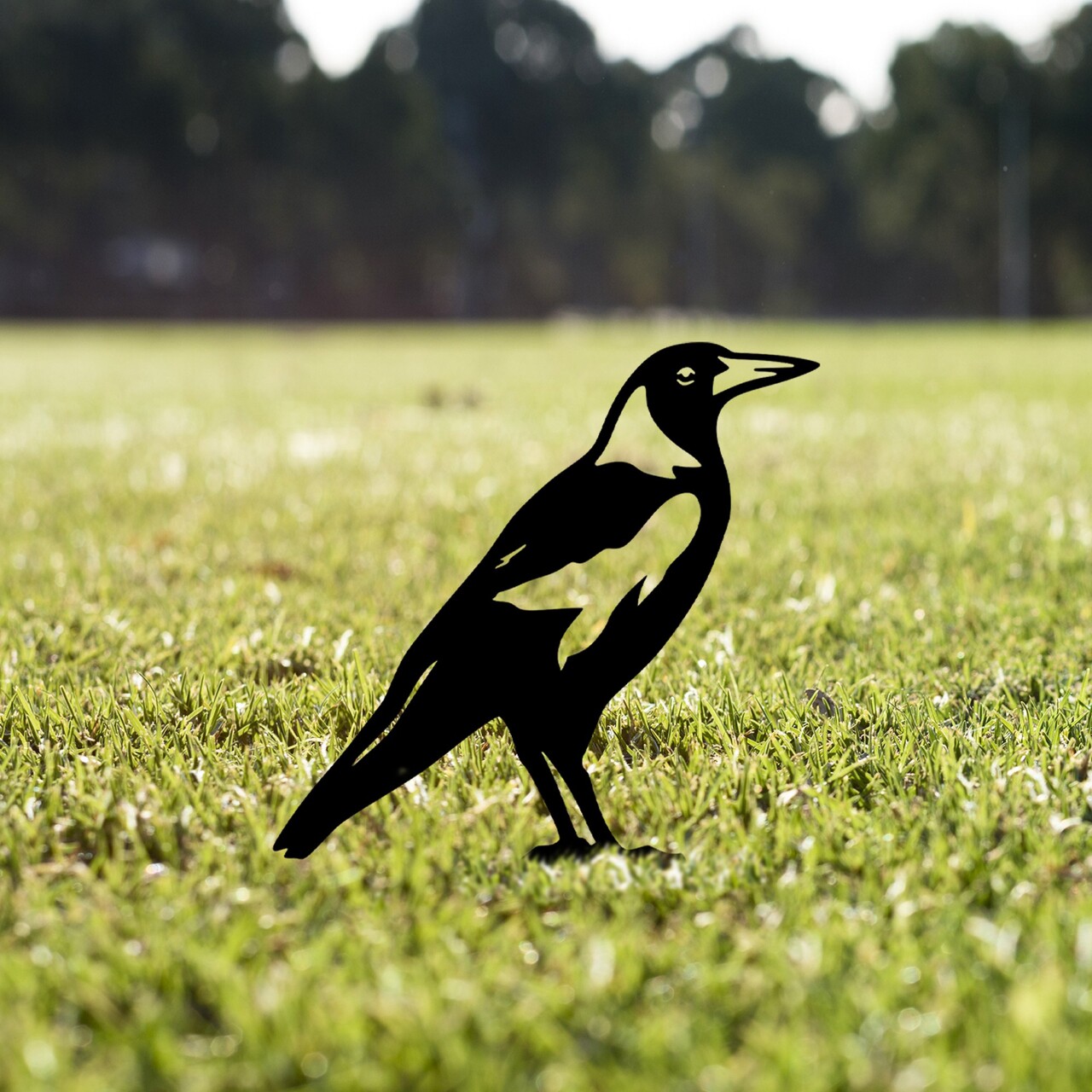 Obiect decorativ de grădină, Bird 02, 46x32 cm, Negru - view 2