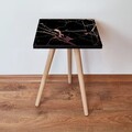 Masuta, Leona, Shp181, 35x42x35 cm, Negru roz
