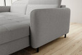 Coltar extensibil dreapta 3 locuri ELTAP, RT-04ROY, Gomsi, 228x165x100 cm, lemn/poliester, gri deschis
