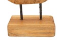 Sculptura decorativa Hasi, Mauro Ferretti, 28x10x38 cm, tec reciclat, lucrat manual, model unicat, maro