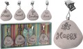 Set 4 carlige pentru fata de masa, 4.5x4.5 cm, polystone