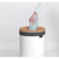 Cos de rufe, Brabantia, White Cork, 35 L, 30x30x63.5 cm, otel/pluta, alb