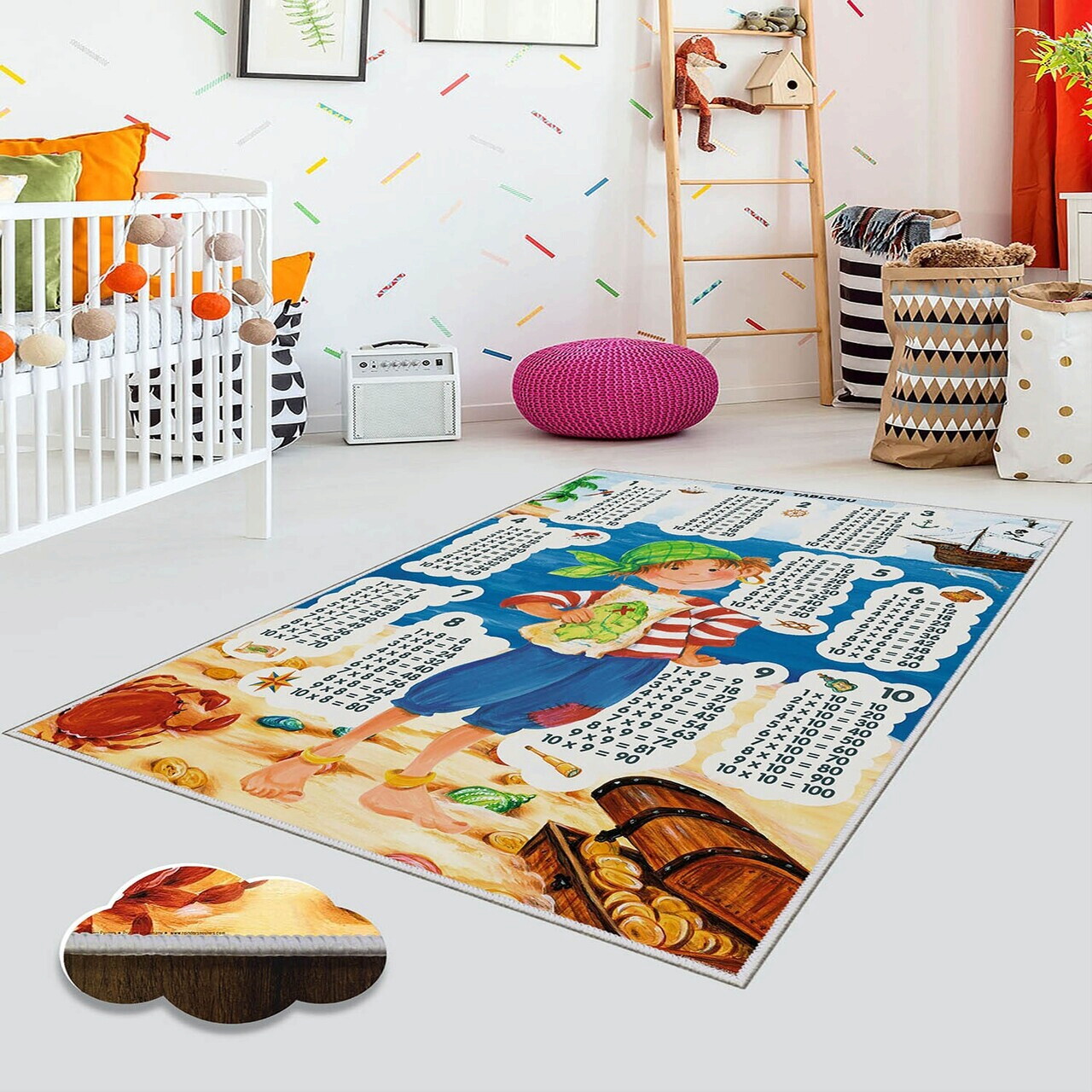 Covor Eexfab873 100x200 cm Poliester Multicolor